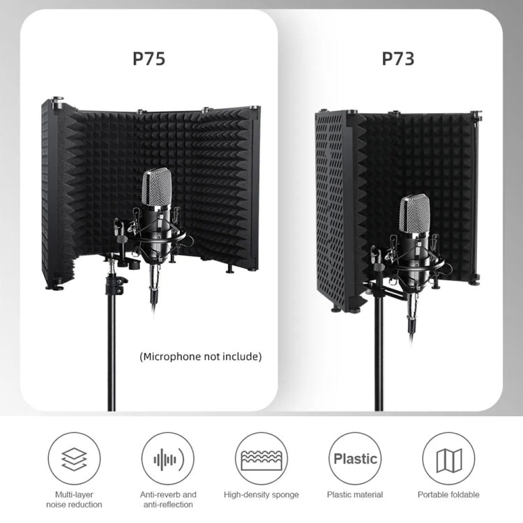 XTUGA P73 Foldable Recording Microphone Isolation Shield - free shipping - PMC Jewellery - Order now!