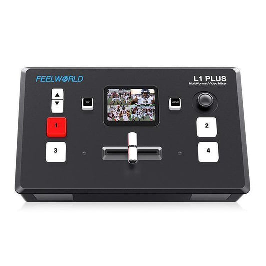 FEELWORLD L1 PLUS Multi-camera Video Mixer Switcher Touch Screen PTZ Control USB3.0 Fast Streaming Switcher (US Plug) - Live Sound Effects Processors by FEELWORLD | Online Shopping South Africa | PMC Jewellery | Buy Now Pay Later Mobicred