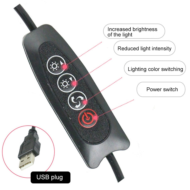 Live Broadcast Self-timer Dimming Ring LED Beauty Selfie Light with Small Table Tripod, Selfie Light Diameter: 16cm - Selfie Light by PMC TechLife | Online Shopping South Africa | PMC TechLife | Buy Now Pay Later Mobicred