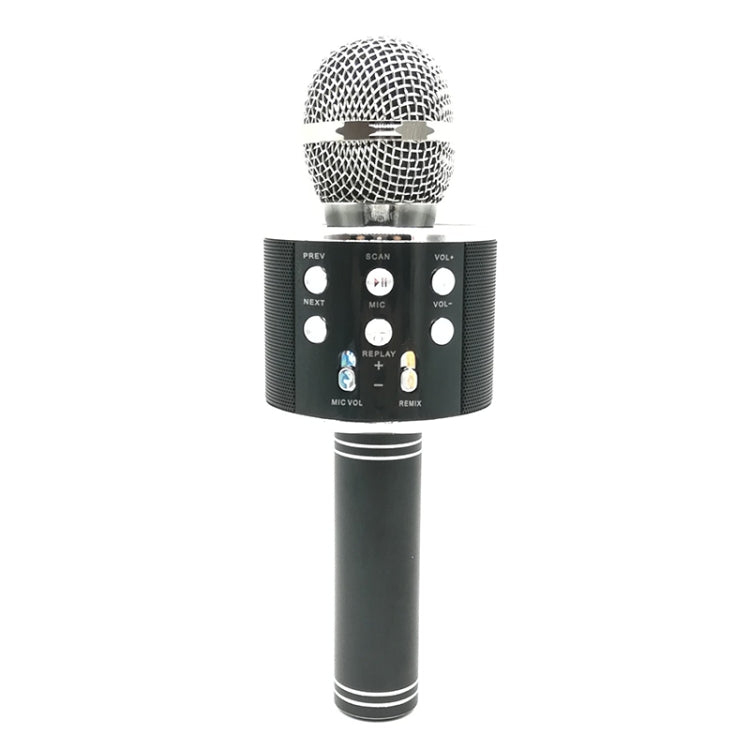 WS-858 Metal High Sound Quality Handheld KTV Karaoke Recording Bluetooth Wireless Microphone, for Notebook, PC, Speaker, Headphone, iPad, iPhone, Galaxy, Huawei, Xiaomi, LG, HTC and Other Smart Phones(Black) - Microphone by PMC TechLife | Online Shopping South Africa | PMC TechLife | Buy Now Pay Later Mobicred
