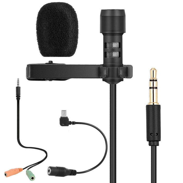 Yanmai R955 Clip-on Lapel Mic Lavalier Omni-directional Double Condenser Microphone, For Live Broadcast, Show, KTV, etc - Microphone by PMC TechLife | Online Shopping South Africa | PMC TechLife | Buy Now Pay Later Mobicred