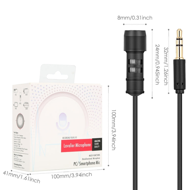 Yanmai R955 Clip-on Lapel Mic Lavalier Omni-directional Double Condenser Microphone, For Live Broadcast, Show, KTV, etc - Microphone by PMC TechLife | Online Shopping South Africa | PMC TechLife | Buy Now Pay Later Mobicred