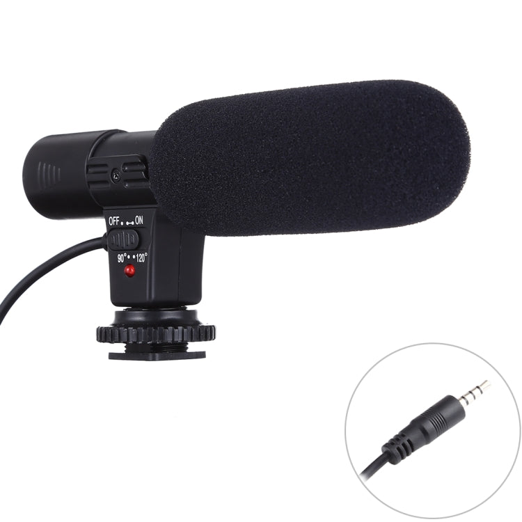 MIC-02 30-18000Hz Rate Sound Clear Stereo Microphone for Smartphone, Cable Length: 28cm - Microphone by PMC TechLife | Online Shopping South Africa | PMC TechLife | Buy Now Pay Later Mobicred