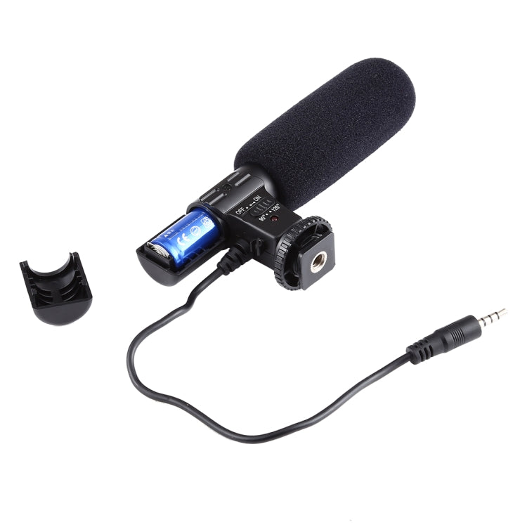 MIC-02 30-18000Hz Rate Sound Clear Stereo Microphone for Smartphone, Cable Length: 28cm - Microphone by PMC TechLife | Online Shopping South Africa | PMC TechLife | Buy Now Pay Later Mobicred