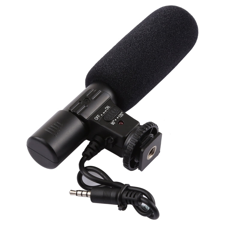 MIC-02 30-18000Hz Rate Sound Clear Stereo Microphone for Smartphone, Cable Length: 28cm - Microphone by PMC TechLife | Online Shopping South Africa | PMC TechLife | Buy Now Pay Later Mobicred