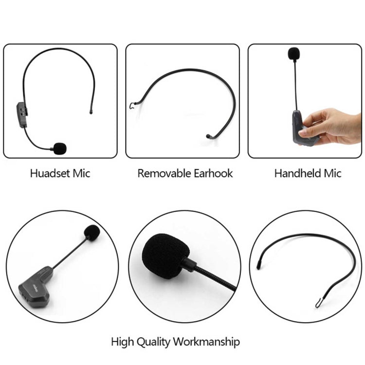 ASiNG WM01 2.4GHz Wireless Audio Transmission Electronic Pickup Microphone, Transmission Distance: 50m - free shipping - PMC Jewellery - Order now!