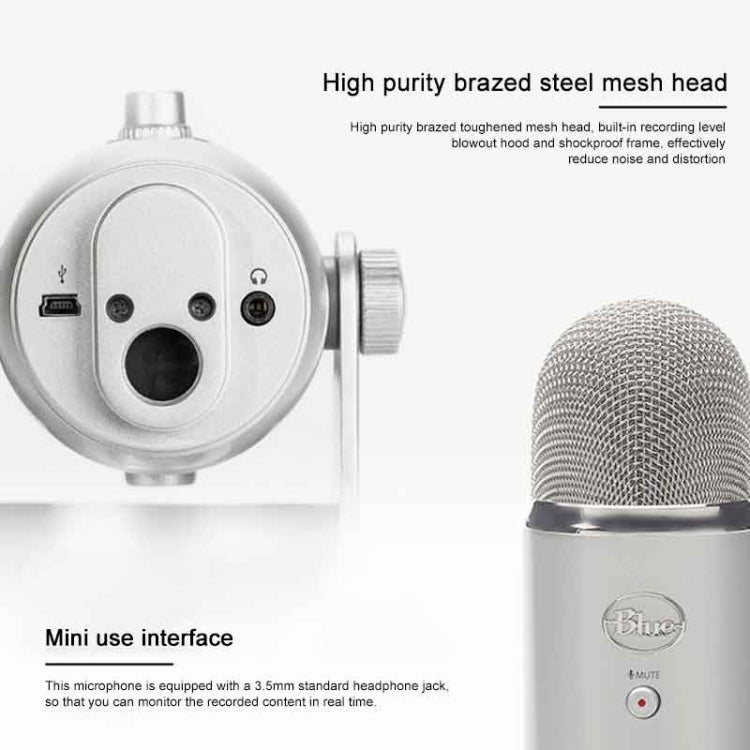 Logitech Blue Yeti USB Condenser Microphone(Black) - free shipping - PMC Jewellery - Order now!