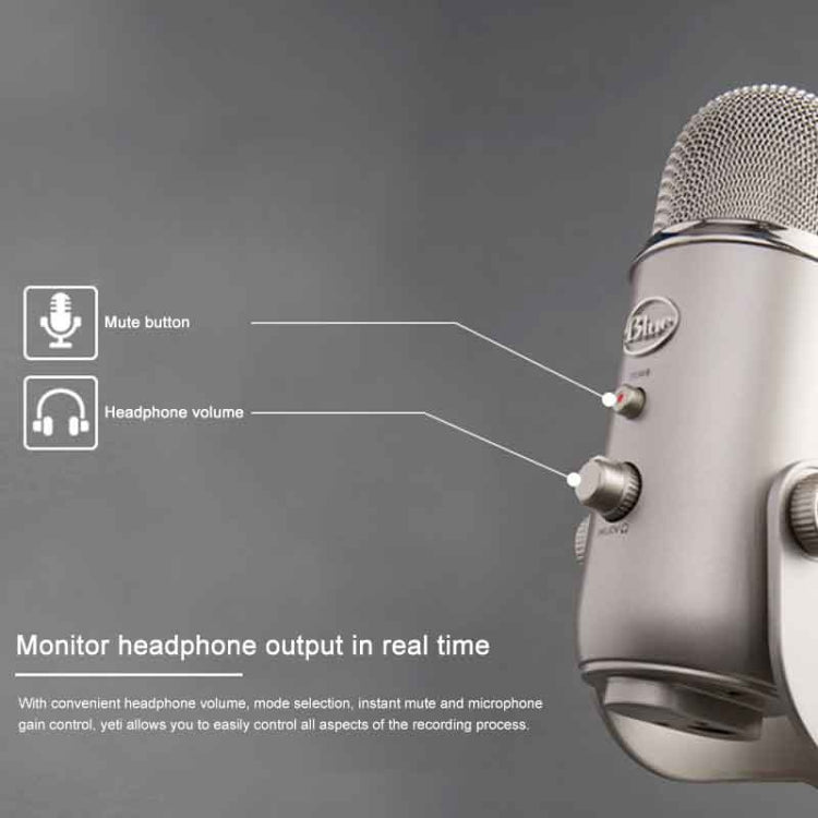 Logitech Blue Yeti USB Condenser Microphone(Black)