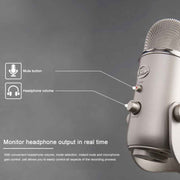 Logitech Blue Yeti USB Condenser Microphone(Silver)