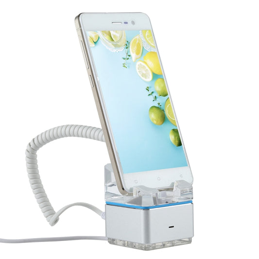 Anti-theft Alarm Stand Security System Burglar Alarm / Anti-theft Alarm Display Holder for Mobile Phones with Micro-USB Port(White) - Security Display Holders by PMC Jewellery | Online Shopping South Africa | PMC Jewellery | Buy Now Pay Later Mobicred