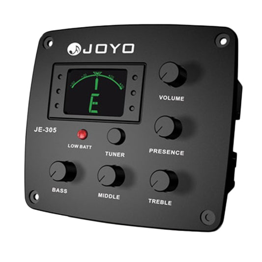 JOYO JE-305 Guitar Pickup 4-Band EQ Preamp Tuner Pickup Equalizer with Tuning Function (Black) - String Instrument Accessories by JOYO | Online Shopping South Africa | PMC Jewellery | Buy Now Pay Later Mobicred