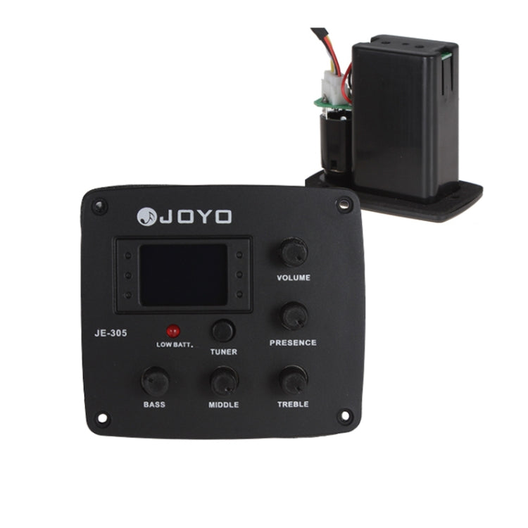JOYO JE-305 Guitar Pickup 4-Band EQ Preamp Tuner Pickup Equalizer with Tuning Function (Black) - String Instrument Accessories by JOYO | Online Shopping South Africa | PMC Jewellery | Buy Now Pay Later Mobicred
