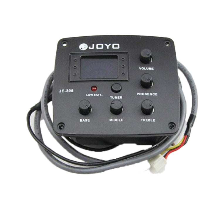 JOYO JE-305 Guitar Pickup 4-Band EQ Preamp Tuner Pickup Equalizer with Tuning Function (Black) - String Instrument Accessories by JOYO | Online Shopping South Africa | PMC Jewellery | Buy Now Pay Later Mobicred