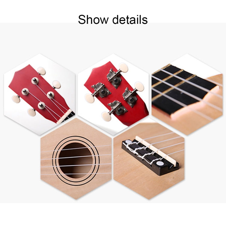 HM100 21 inch Basswood Ukulele Children Musical Enlightenment Instrument(Pink) - String Instrument Accessories by PMC TechLife | Online Shopping South Africa | PMC TechLife | Buy Now Pay Later Mobicred