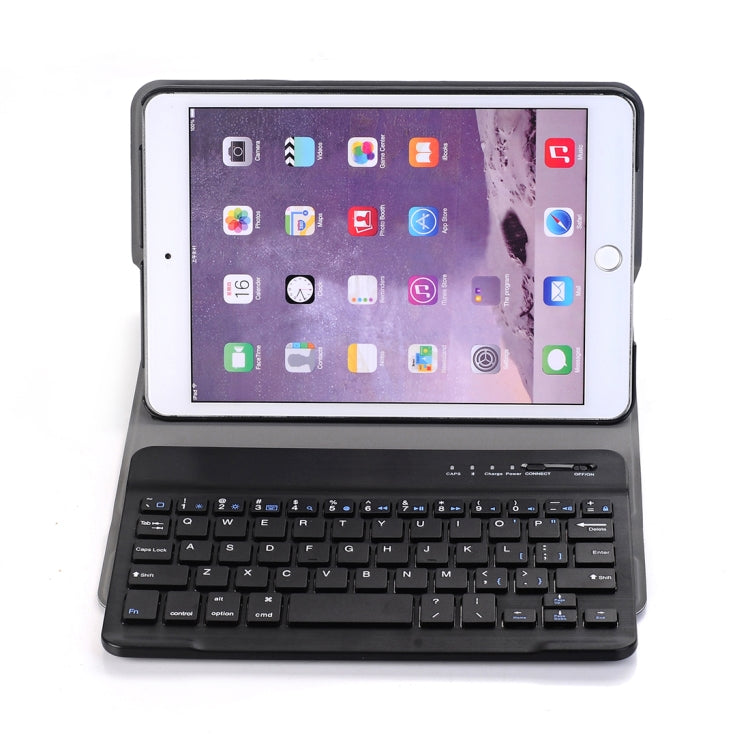 A03 for iPad mini 3 / 2 / 1 Universal Ultra-thin ABS Horizontal Flip Tablet Case + Bluetooth Keyboard(Black) - For iPad mini by PMC Jewellery | Online Shopping South Africa | PMC Jewellery | Buy Now Pay Later Mobicred