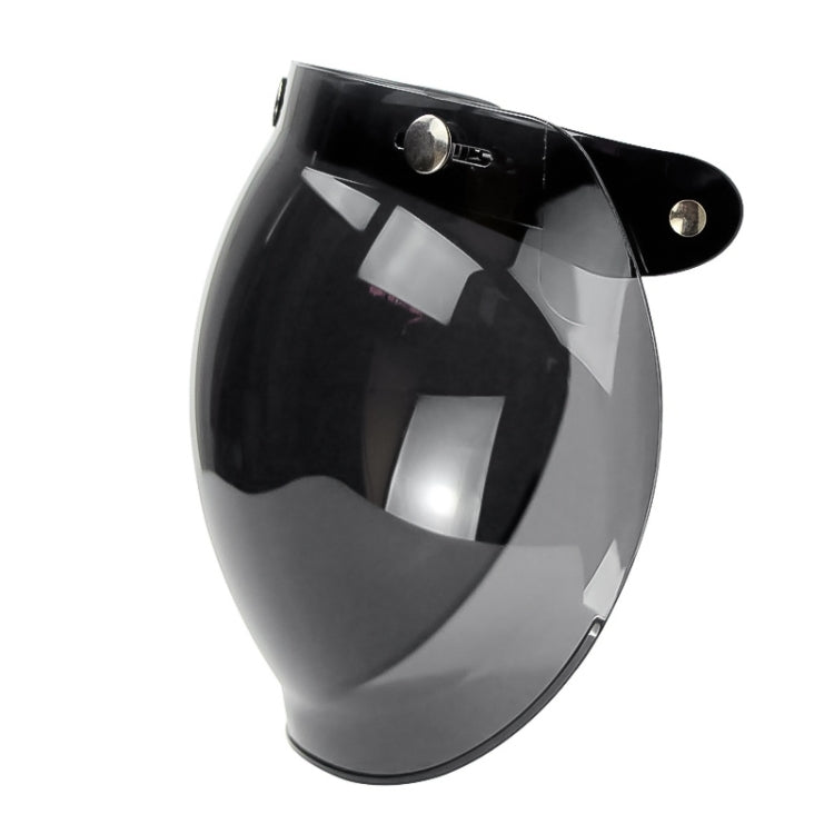 Soman Motorcycle Bubble Visor Open Face Helmet Visor Helmet Windshield Shield with Transparent Frame(Mirror)