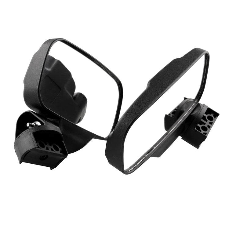 MB-MR016-BK 2 PCS Motorcycle UTV Modified Side View Mirrors for UTV with 1.75 inch and 2 inch Roll Cage(Black) - Side Mirrors by PMC TechLife | Online Shopping South Africa | PMC TechLife | Buy Now Pay Later Mobicred