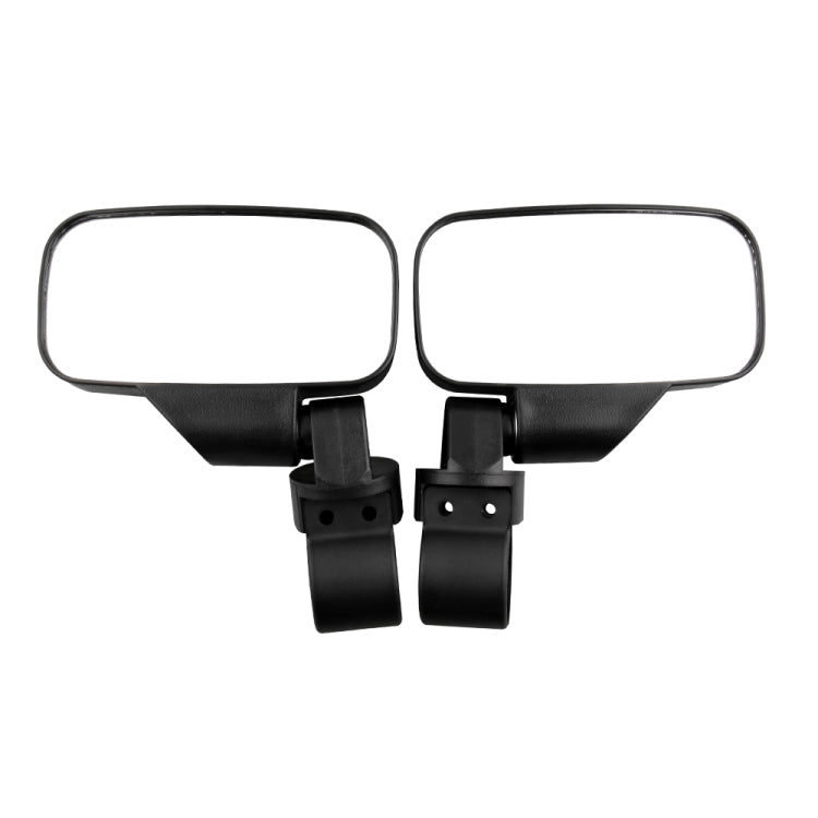 MB-MR016-BK 2 PCS Motorcycle UTV Modified Side View Mirrors for UTV with 1.75 inch and 2 inch Roll Cage(Black) - Side Mirrors by PMC TechLife | Online Shopping South Africa | PMC TechLife | Buy Now Pay Later Mobicred