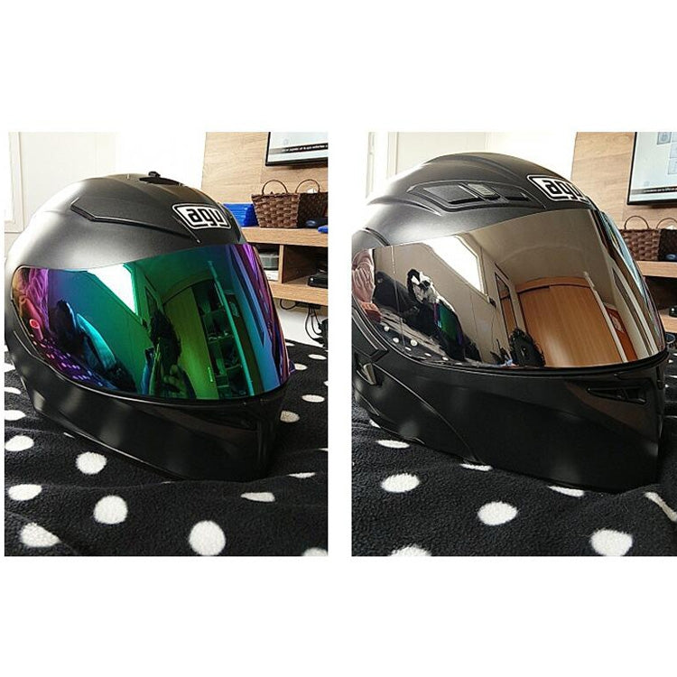 MB-MHL001 Motorcycle Helmet Shield Glasses Helmet Lens Full Face Visor Helmet Visor for AGV K3-SV K5(Dark Smoke)