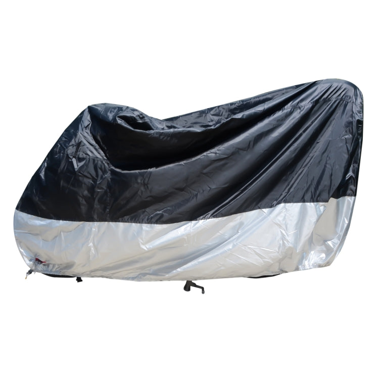 210D Oxford Cloth Motorcycle Electric Car Rainproof Dust-proof Cover, Size: XXL (Black Silver) - Raincoat by PMC TechLife | Online Shopping South Africa | PMC TechLife | Buy Now Pay Later Mobicred
