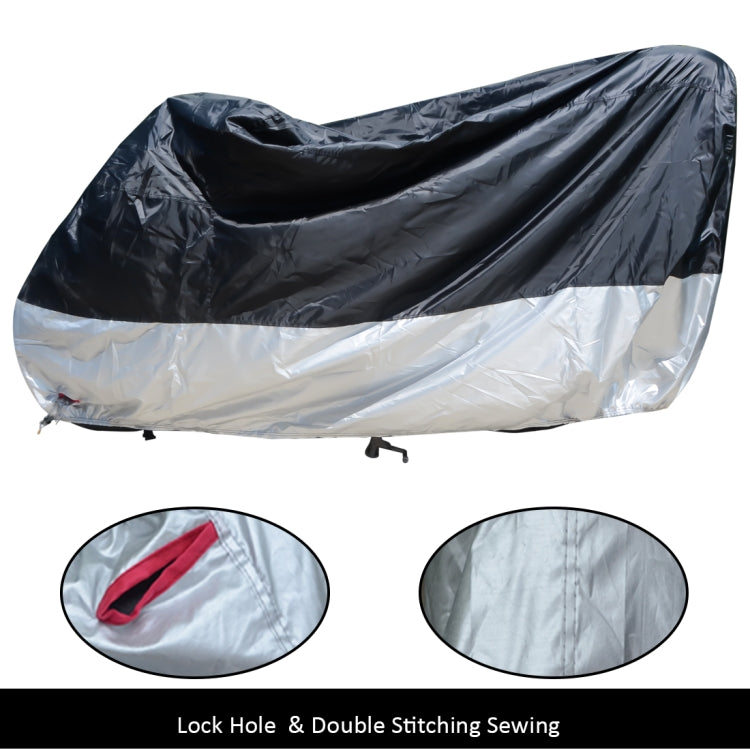 210D Oxford Cloth Motorcycle Electric Car Rainproof Dust-proof Cover, Size: XXL (Black)