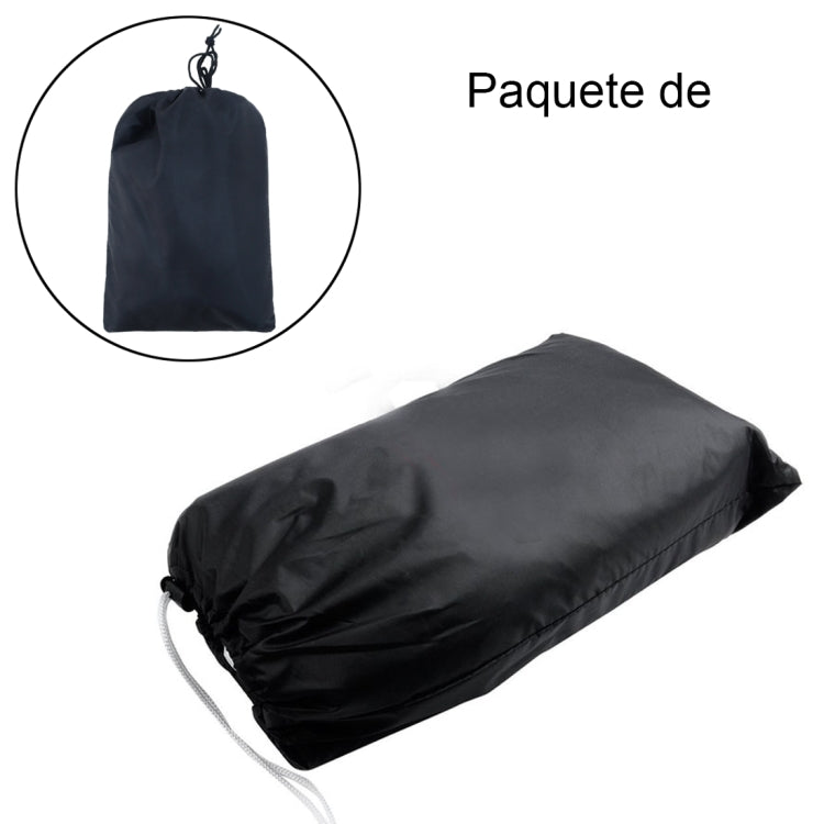 210D Oxford Cloth Motorcycle Electric Car Rainproof Dust-proof Cover, Size: XXXL (Black Silver)