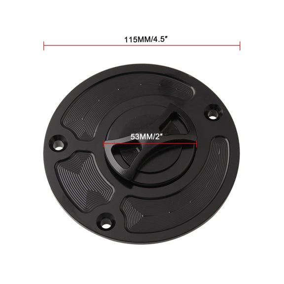 MB-OC029-BK Motorcycle Aluminum Oil Box Cover for Kawasaki FZX-6R / ZX-6RF 1-3 (Black)