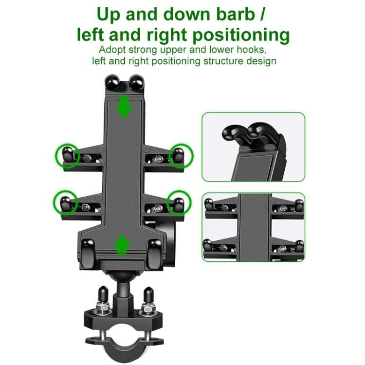 M10 Bolt Ball-Head Motorcycle Multi-function Eight-jaw Aluminum Phone Navigation Holder Bracket - Holder by PMC TechLife | Online Shopping South Africa | PMC TechLife | Buy Now Pay Later Mobicred