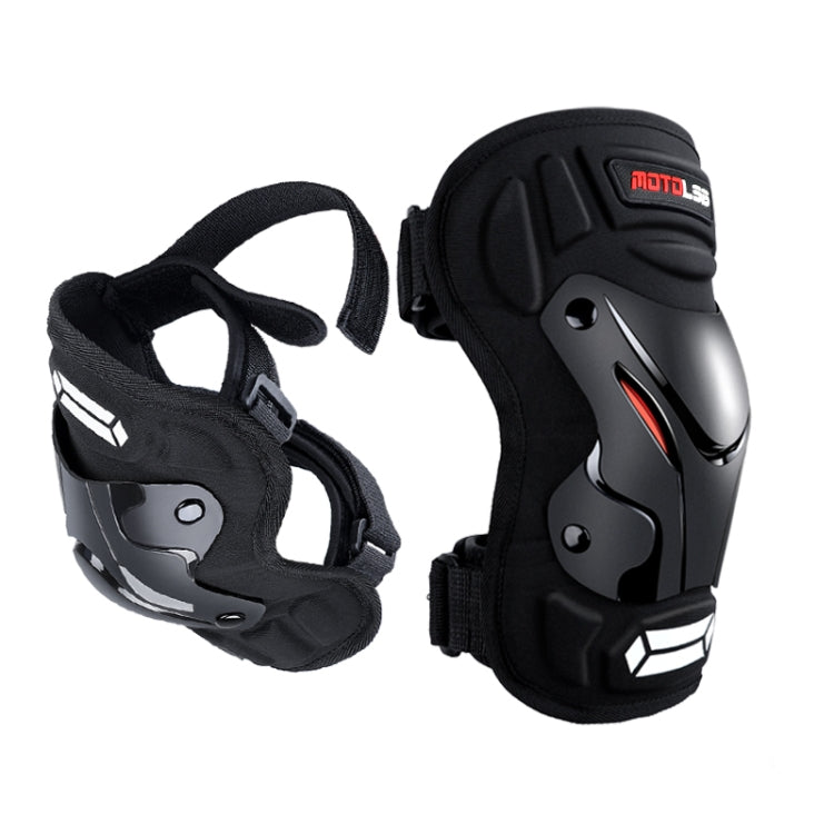 Motolsg 2 in 1 Elbow Pads Outdoor Sports Hiking Ski Motorcycle Bicycle Riding Protective Gear with Reflective Strip (Black) - Protective Gear by PMC TechLife | Online Shopping South Africa | PMC TechLife | Buy Now Pay Later Mobicred