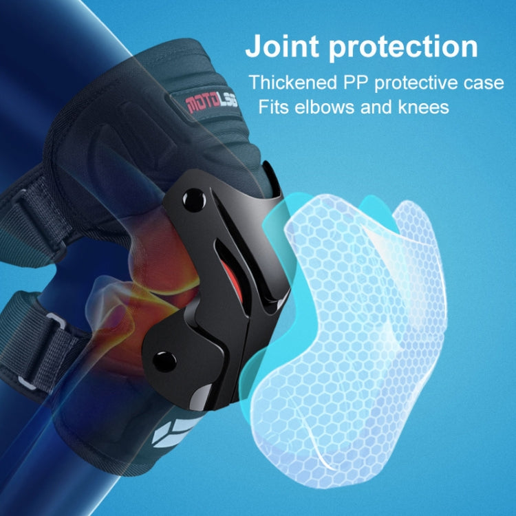 Motolsg 2 in 1 Elbow Pads Outdoor Sports Hiking Ski Motorcycle Bicycle Riding Protective Gear with Reflective Strip (Black) - Protective Gear by PMC TechLife | Online Shopping South Africa | PMC TechLife | Buy Now Pay Later Mobicred