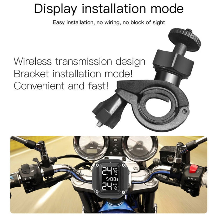 M4 Motorcycles Tire Pressure Monitor with Holder (Black) - Electrical Instruments by PMC TechLife | Online Shopping South Africa | PMC TechLife | Buy Now Pay Later Mobicred