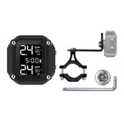 M4 Anti-vibration Motorcycles Tire Pressure Monitor with Anti-theft Screw Holder