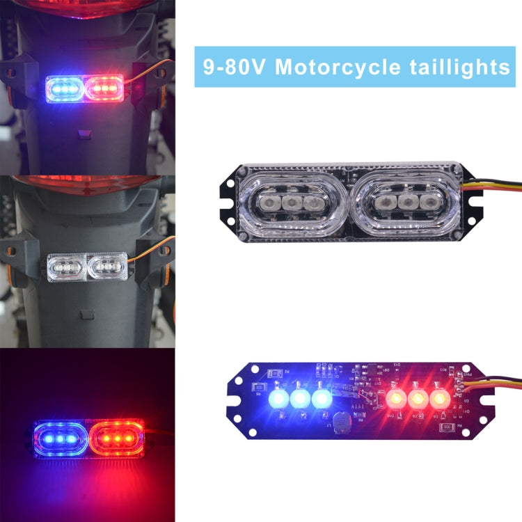 Motorcycle DC 9V-80V 2W Strobe Tail Light - Signal Lights by PMC Jewellery | Online Shopping South Africa | PMC Jewellery | Buy Now Pay Later Mobicred