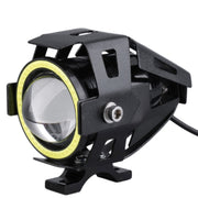 U7 10W 1000LM CREE LED Water-resistant IP67 Headlamp Light with Angel Eyes Light for Motorcycle / SUV, DC 12V