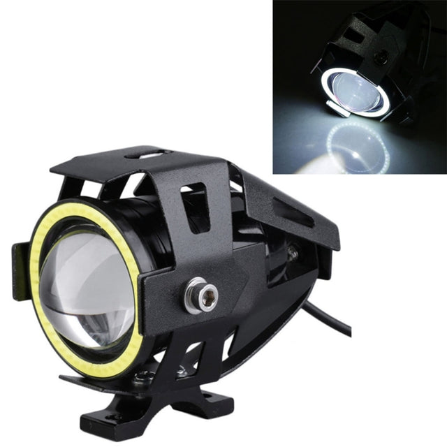 U7 10W 1000LM CREE LED Water-resistant IP67 Headlamp Light with Angel Eyes Light for Motorcycle / SUV, DC 12V