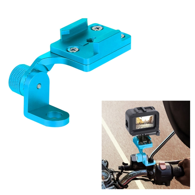 RUIGPRO Motorcycle Handlebar Alloy Phone Bracket for GoPro, Insta360, DJI and Other Action Cameras(Cyan) - Bicycle Handlebar Mount by PMC TechLife | Online Shopping South Africa | PMC TechLife | Buy Now Pay Later Mobicred