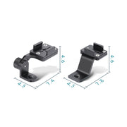 RUIGPRO Motorcycle Handlebar Alloy Phone Bracket for GoPro/ Insta360/DJI OSMO Sport Camera(Black)