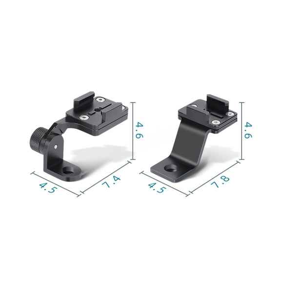 RUIGPRO Motorcycle Handlebar Alloy Phone Bracket for GoPro/ Insta360/DJI OSMO Sport Camera(Black)