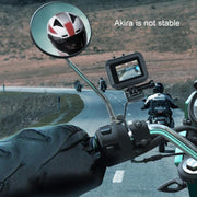 RUIGPRO Motorcycle Handlebar Alloy Phone Bracket for GoPro/ Insta360/DJI OSMO Sport Camera(Black)