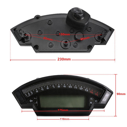 Speedpark Motorcycle LCD TFT Digital Speedometer 14000RPM 6 Gear Backlight Motorcycle Odometer for 1,2,4 Cylinders Meter - free shipping - PMC Jewellery - Order now!