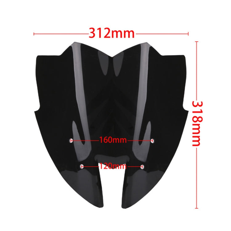 Speedpark Motorcycle Front Windshield for Kawasaki Z800 / ZR800 2013-2015 - Others by Speedpark | Online Shopping South Africa | PMC TechLife | Buy Now Pay Later Mobicred