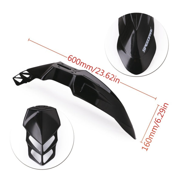 Speedpark Motorcycle Modified Front Wheel Fender Dustproof  Splash Flaps Mudguards for Yamaha / Suzuki / KTM (Orange)