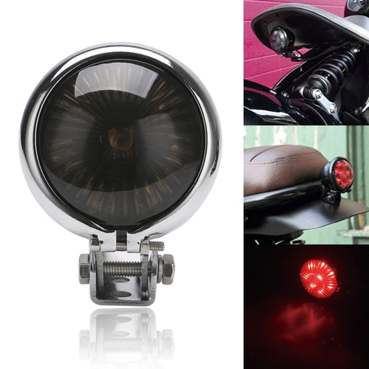 Speedpark 12V Motorcycle Modified Tail Light Brake Light for Harley(Silver+Black) - free shipping - PMC Jewellery - Order now!