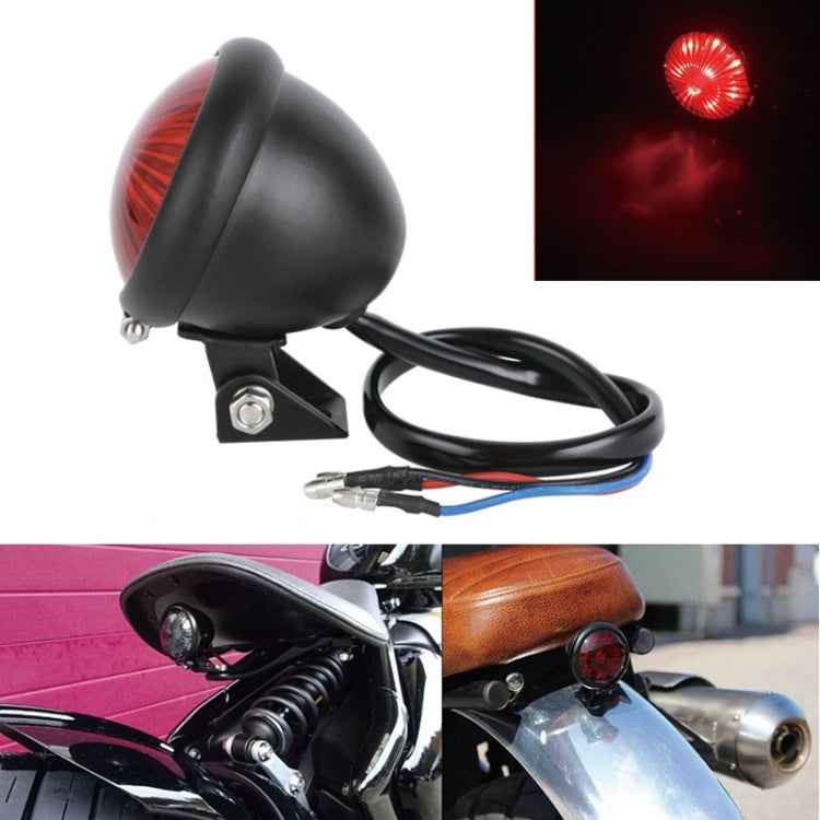 Speedpark 12V Motorcycle Modified Tail Light Brake Light for Harley(Silver+Black) - free shipping - PMC Jewellery - Order now!