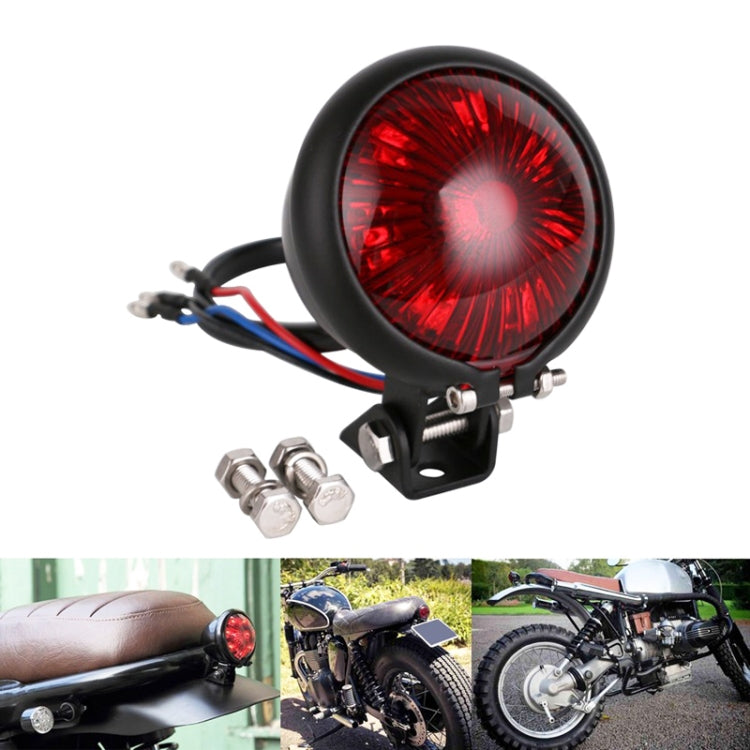 Speedpark 12V Motorcycle Modified Tail Light Brake Light for Harley(Silver+Black) - free shipping - PMC Jewellery - Order now!