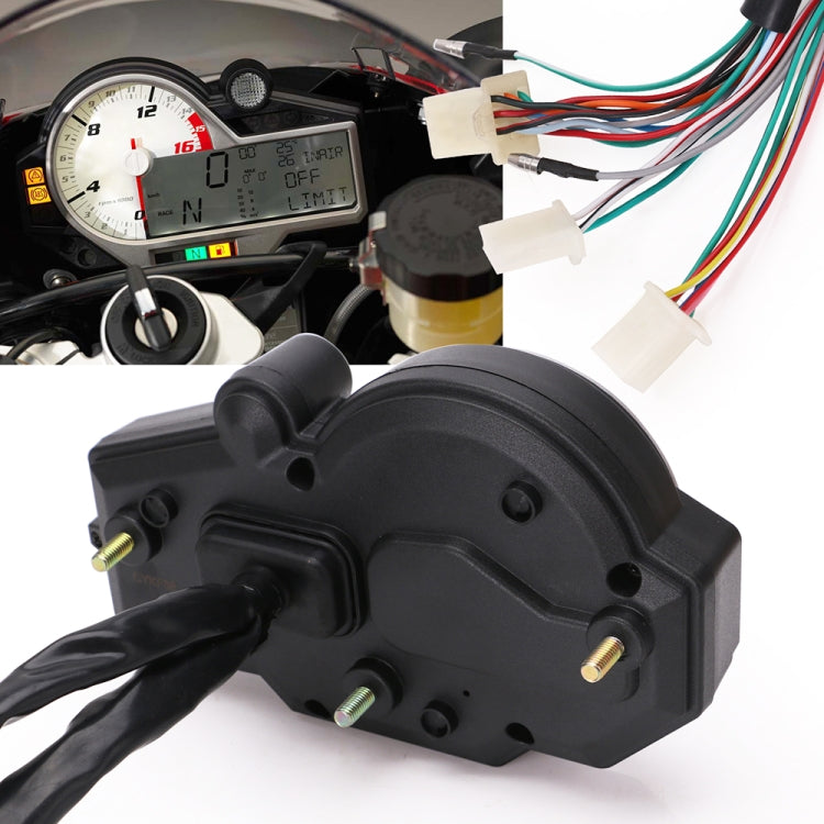 Speedpark Universal Motorcycle Instrument Colorful LED LCD N1-6 Speedometer Odometer Tachometer - free shipping - PMC Jewellery - Order now!