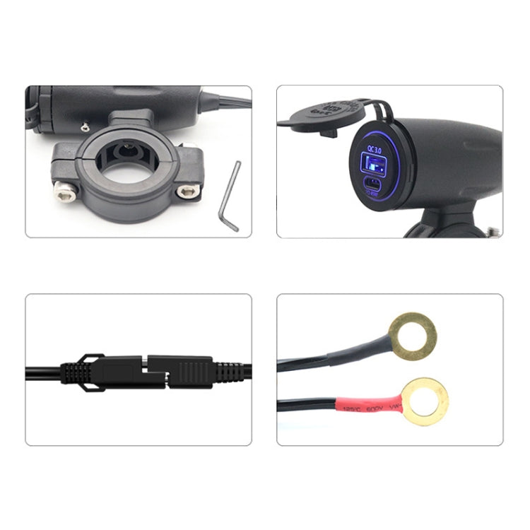 C5931-Z Motorcycle 45W PD Fast Charge + QC3.0 Dual Interface Charger - Battery Charger by PMC TechLife | Online Shopping South Africa | PMC TechLife | Buy Now Pay Later Mobicred