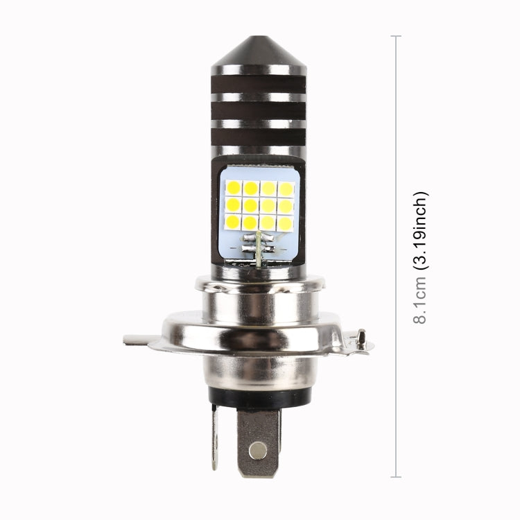 H4 DC12V / 7.4W Motorcycle LED Headlight with 24LEDs SMD-3030 Lamp Beads (Yellow + White) - free shipping - PMC TechLife - Order now!