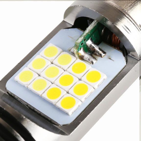 H4 DC12V / 7.4W Motorcycle LED Headlight with 24LEDs SMD-3030 Lamp Beads (Yellow + White)