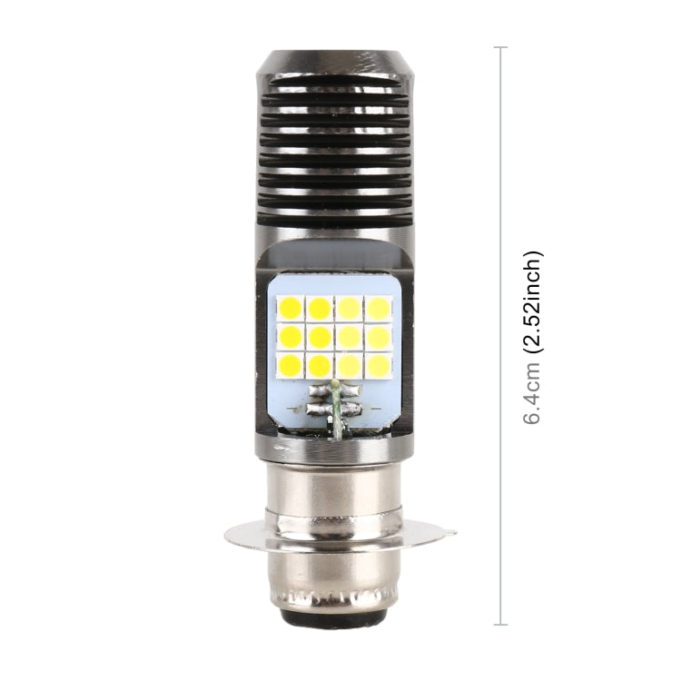 PX15D DC12V / 7.4W Motorcycle LED Headlight with 24LEDs SMD-3030 Lamp Beads (Yellow + White) - Headlights by PMC TechLife | Online Shopping South Africa | PMC TechLife | Buy Now Pay Later Mobicred